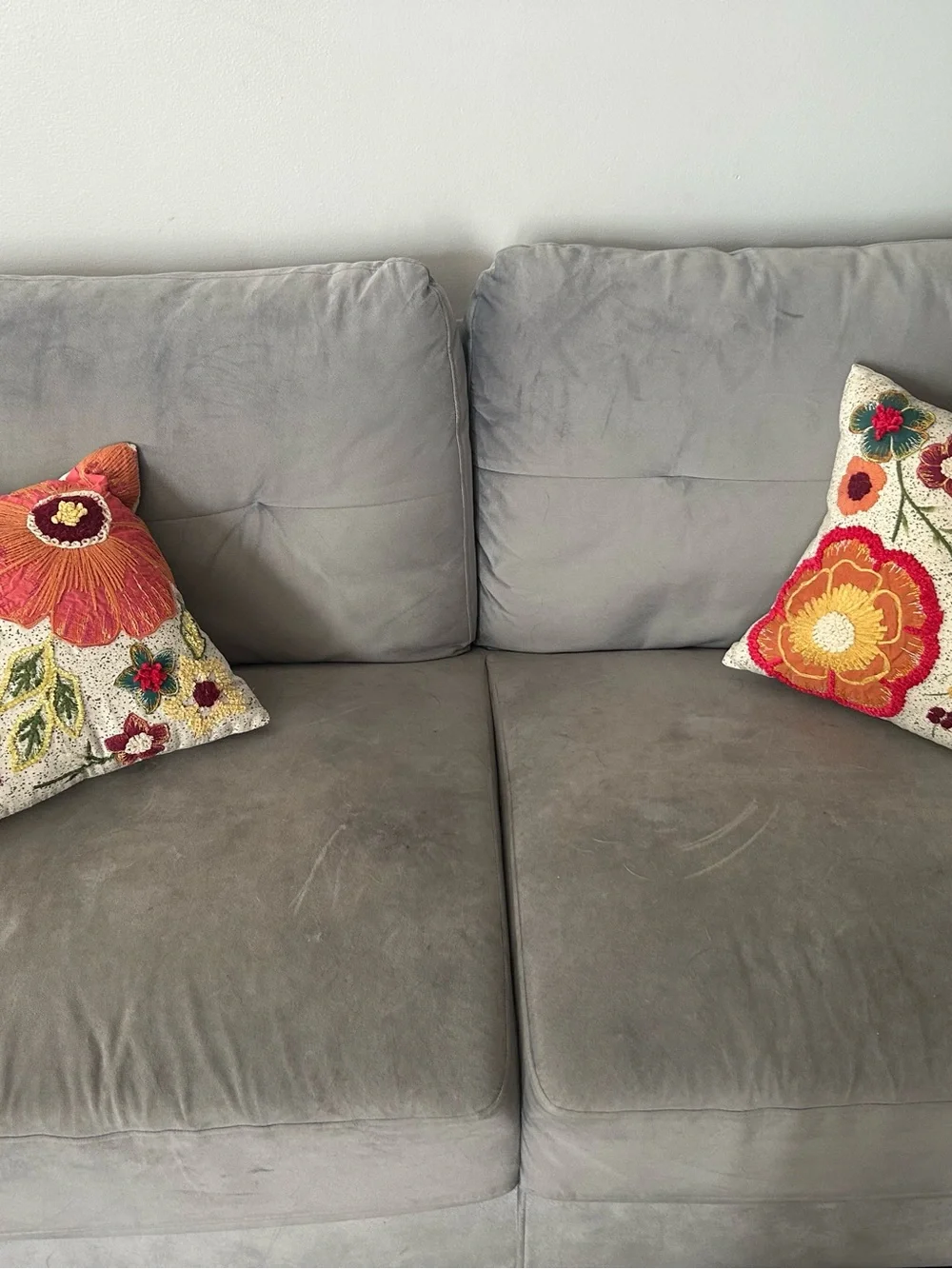 Pier 1 Imports pair of  elodeees floral throw pillows 12x18